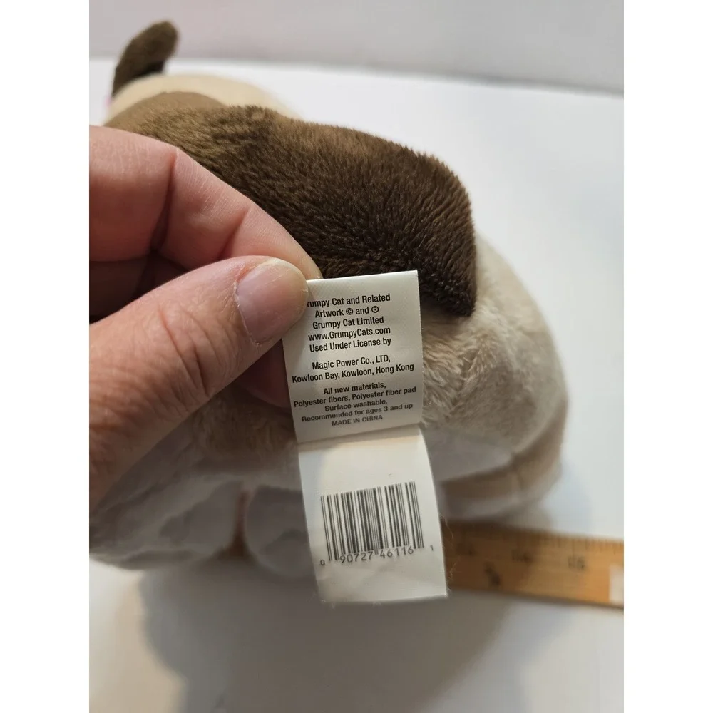 PlushGrumpy Cat Plush Easter Bunny Ears Bow Tie Stuffed Animal 17